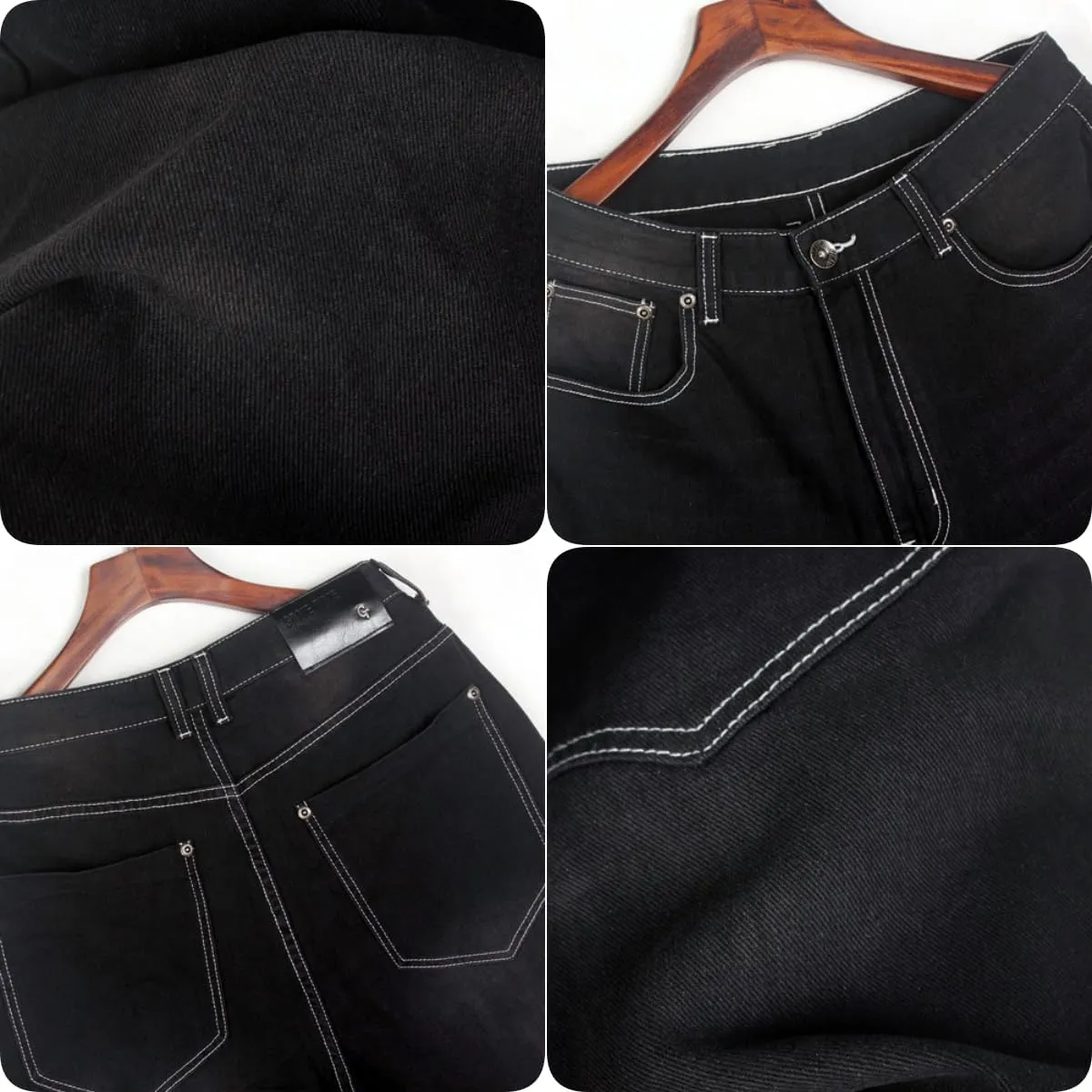 QBO Men's Cool Shorts Washed Jeans Denim Baggy Shorts
