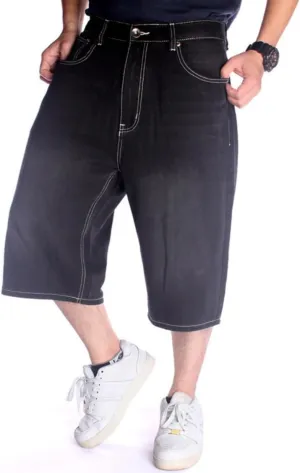 QBO Men's Cool Shorts Washed Jeans Denim Baggy Shorts