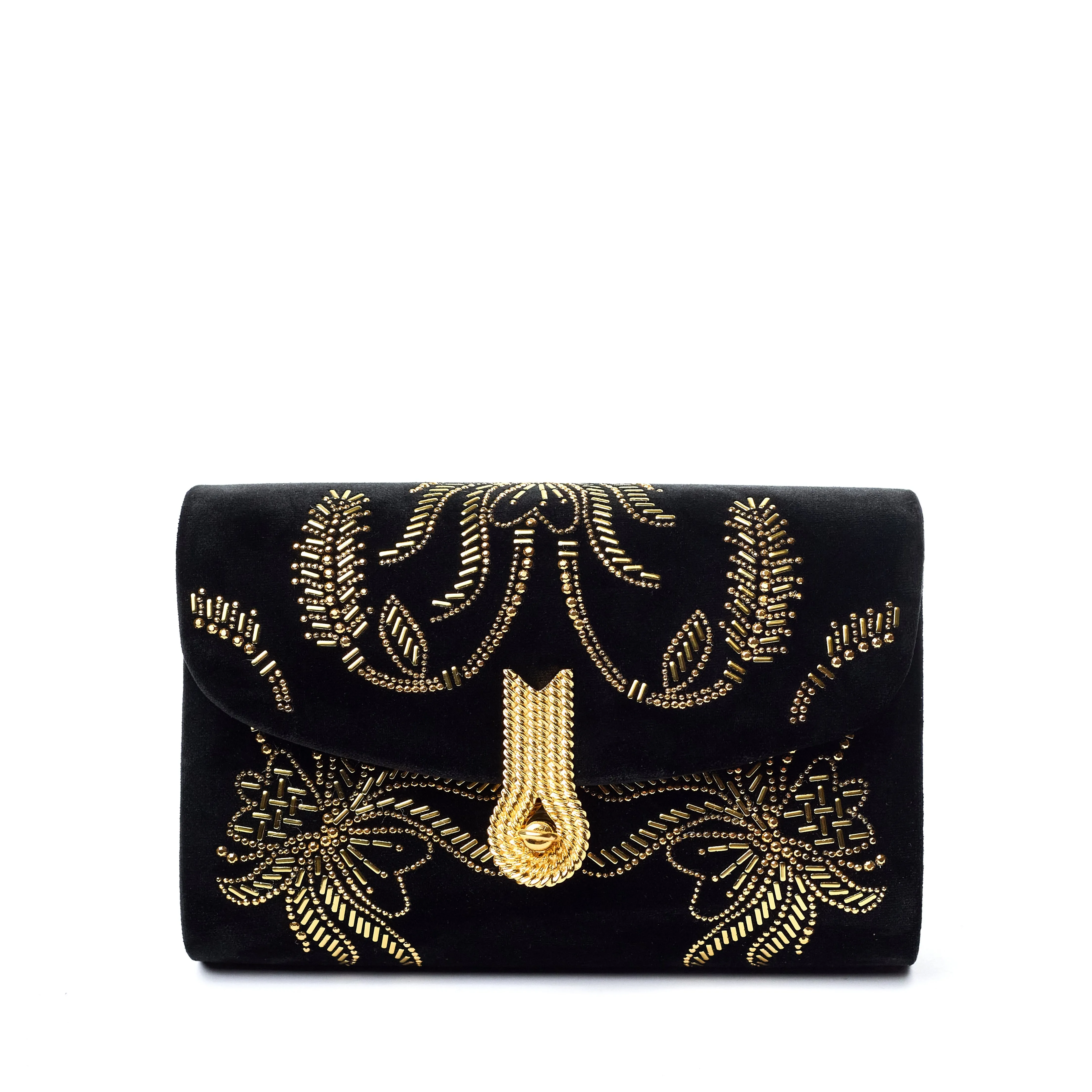 QUEEN MID FOLIAGE BLACK/GOLD