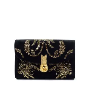 QUEEN MID FOLIAGE BLACK/GOLD