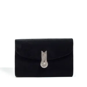 QUEEN MID VELVET BLACK/SILVER