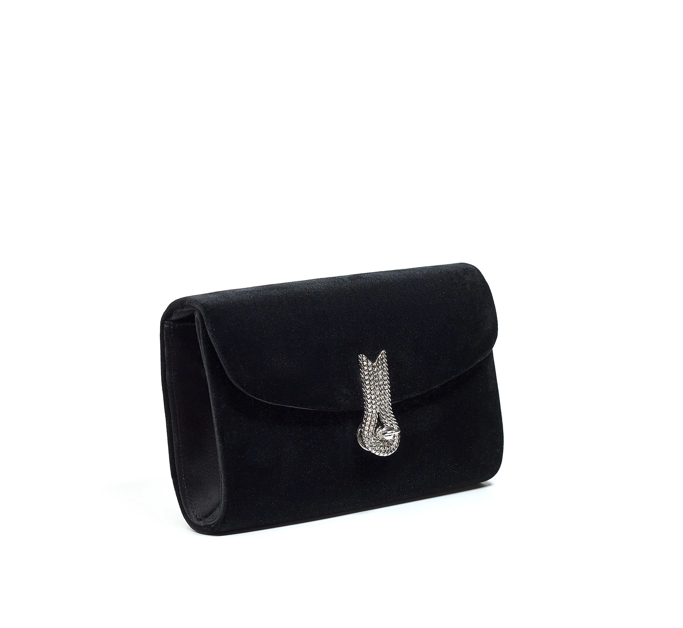 QUEEN MID VELVET BLACK/SILVER
