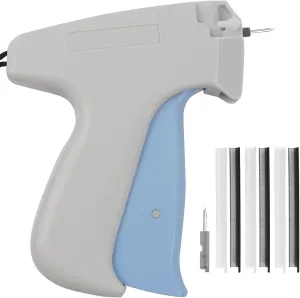 Quick Clothing Fixer, Fine Stitch Gun for Clothes, Mini Stitch Tagging Gun for Clothing,Quilting Hemming Tools Quick Stitch with 2 Fine Needles 2000 Black & 2000 White Micro Fasteners