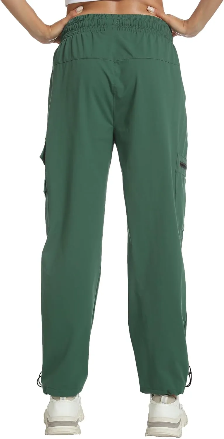 Quick Dry Women's Cargo Pants with Pockets Lightweight Hiking Joggers for Workout Athletic Casual Outdoor Camping