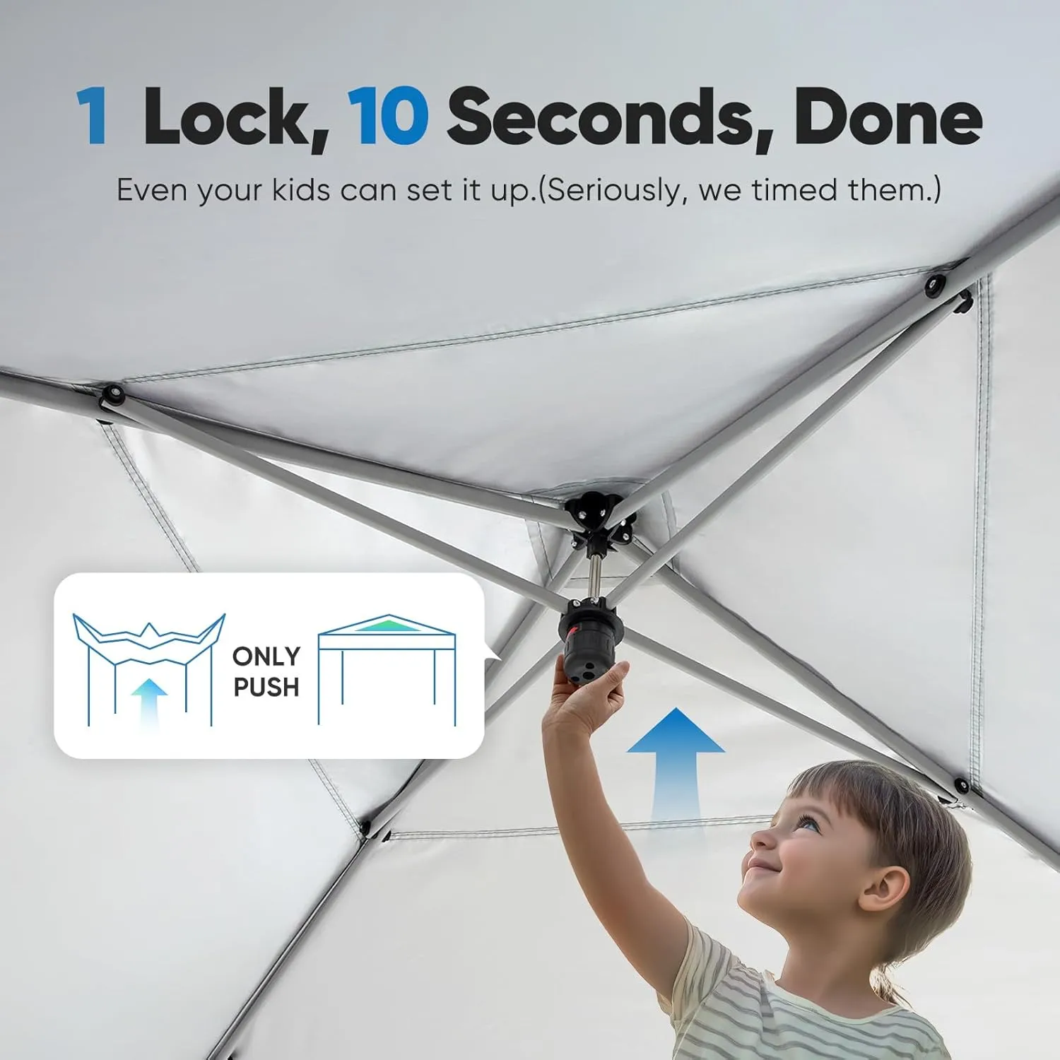 Quictent 10'x10’ Pop up Screened Canopy Tent with Mosquito Netting, Portable Easy up Outdoor Screen House Shelter for Patio, Camping and Picnic, Includes Wheeled Carry Bag (Grey)