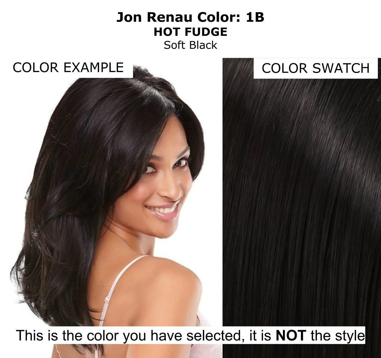 Quinn Wig Color 1B Hot Fudge - Jon Renau Wigs 9" Short Textured Wavy Layers Synthetic Lace Front Welded Monofilament Part Women's Curly Open Cap Adjustable Scalp Cooling