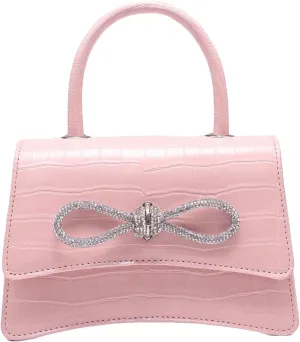 QWINEE Women's Mini Evening Bag Rhinestone Decorated Clutch Purse Prom Bags Sparkle Mini Square Handbags