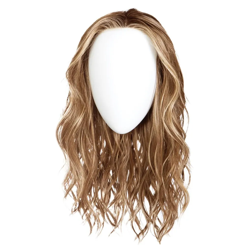 Raquel Welch Selfie Mode Wig with Long Wavy Layers, Memory Cap lll and Lace Front, Average Cap Size, RL16/88 Pale Golden Honey