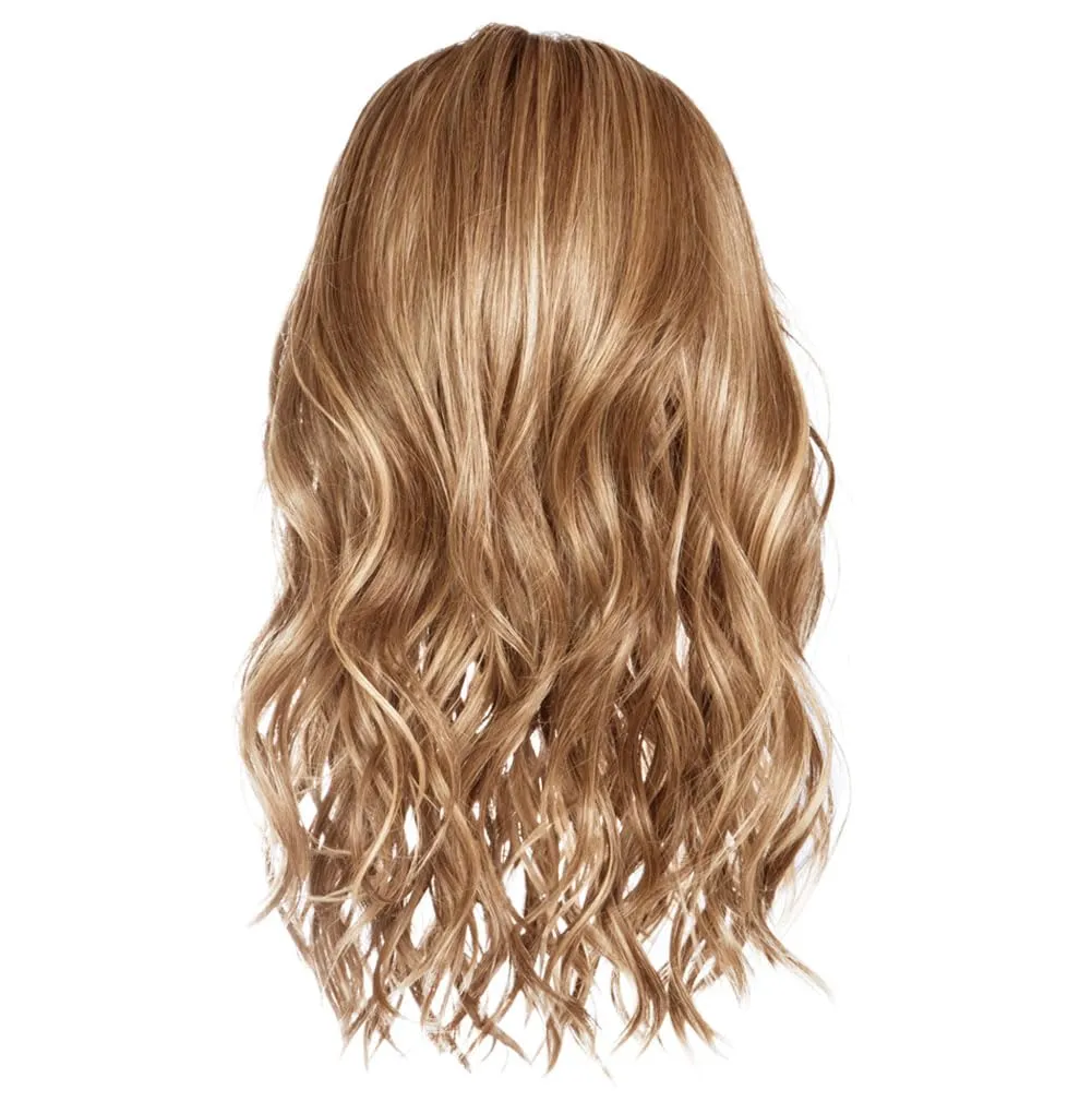 Raquel Welch Selfie Mode Wig with Long Wavy Layers, Memory Cap lll and Lace Front, Average Cap Size, RL16/88 Pale Golden Honey