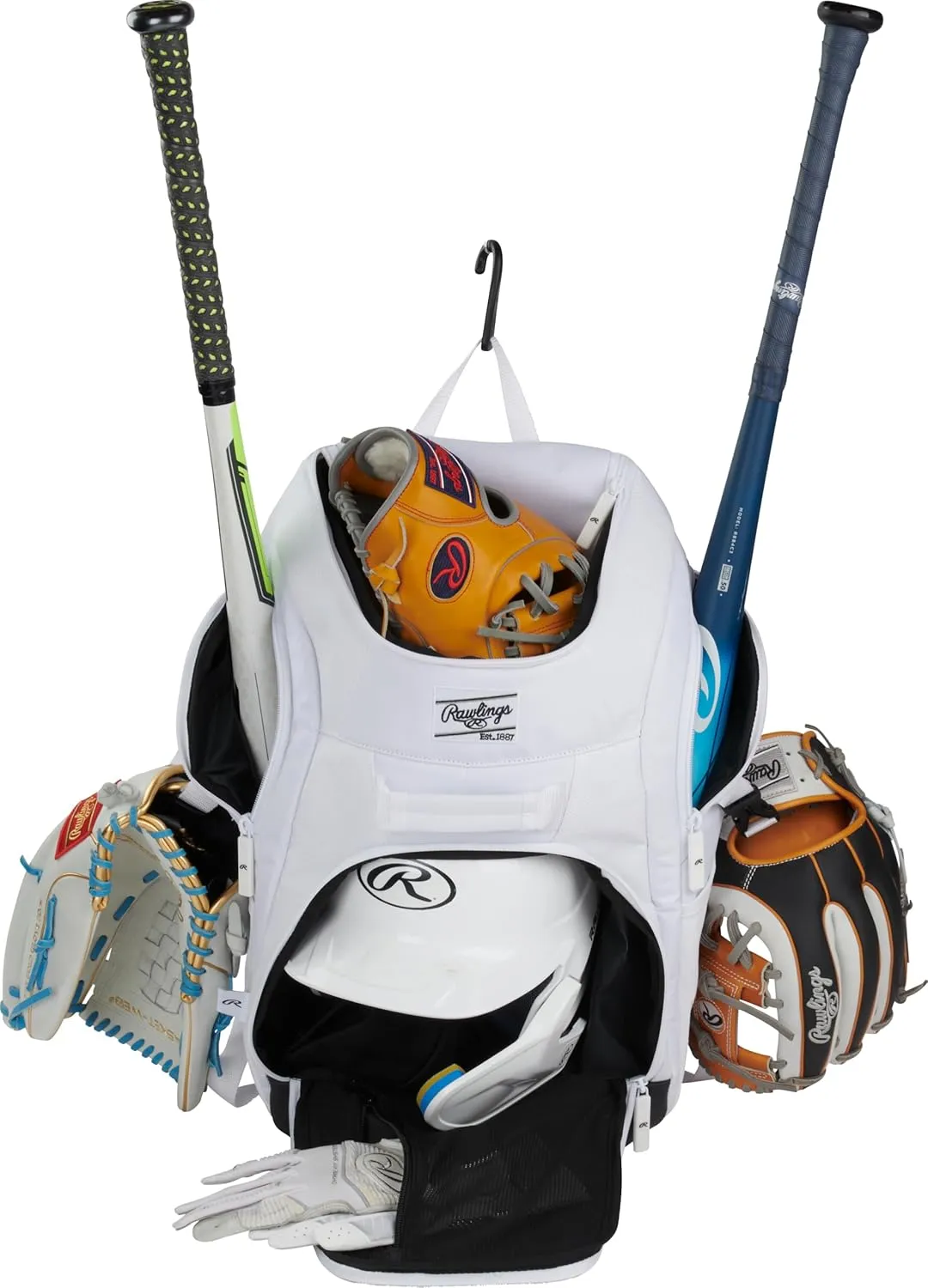 Rawlings | FRANCHISE 2.0 Player's Backpack | Baseball/Softball | Rec/Travel | Multiple Styles
