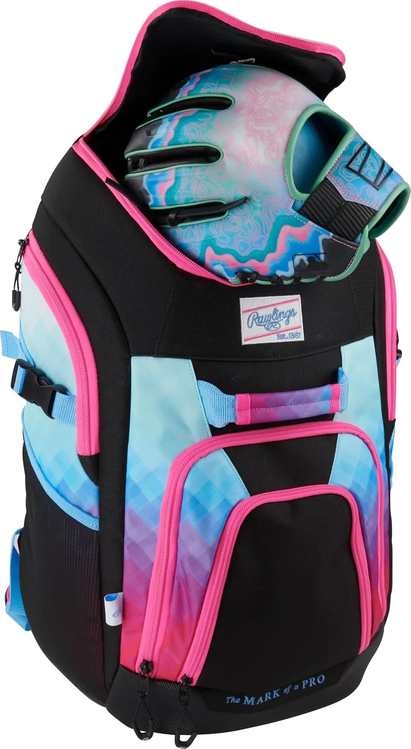 Rawlings | FRANCHISE 2.0 Player's Backpack | Baseball/Softball | Rec/Travel | Multiple Styles