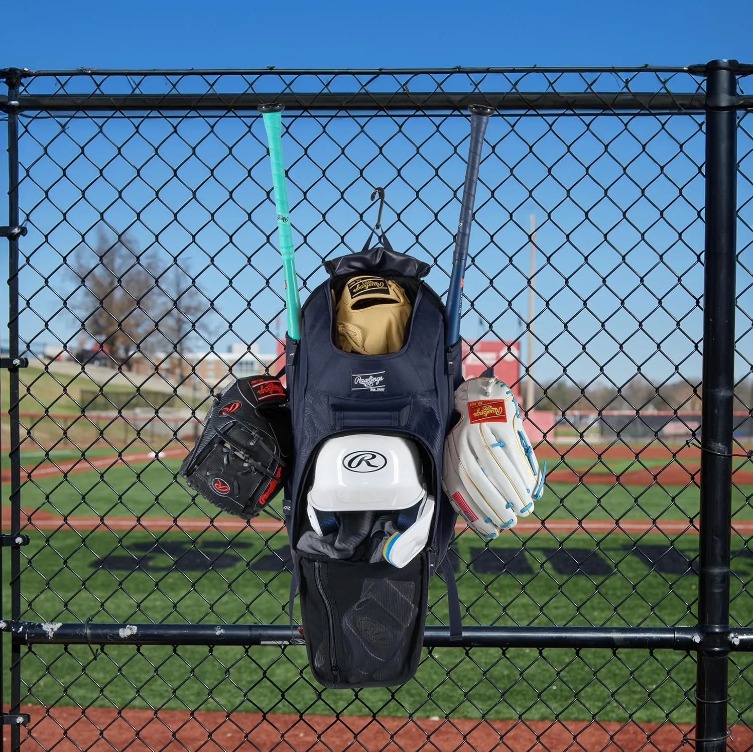 Rawlings | FRANCHISE 2.0 Player's Backpack | Baseball/Softball | Rec/Travel | Multiple Styles
