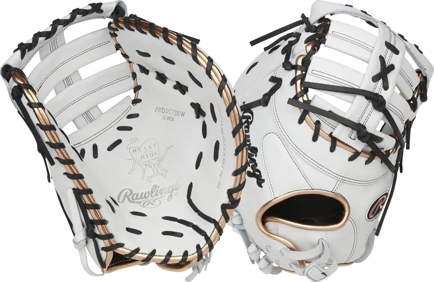 Rawlings | HEART OF THE HIDE Fastpitch Softball First Base Glove | 12.5" | Modified Single Post Web | Right Hand Throw