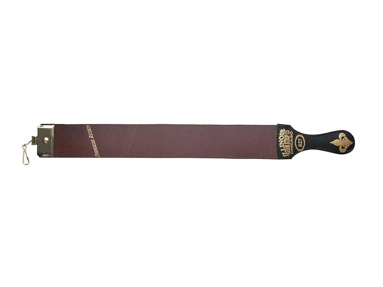 Razor Strop Blade Sharpener, Top Grain Cowhide, 2.5 x 23 Inch, Brown, IRS127