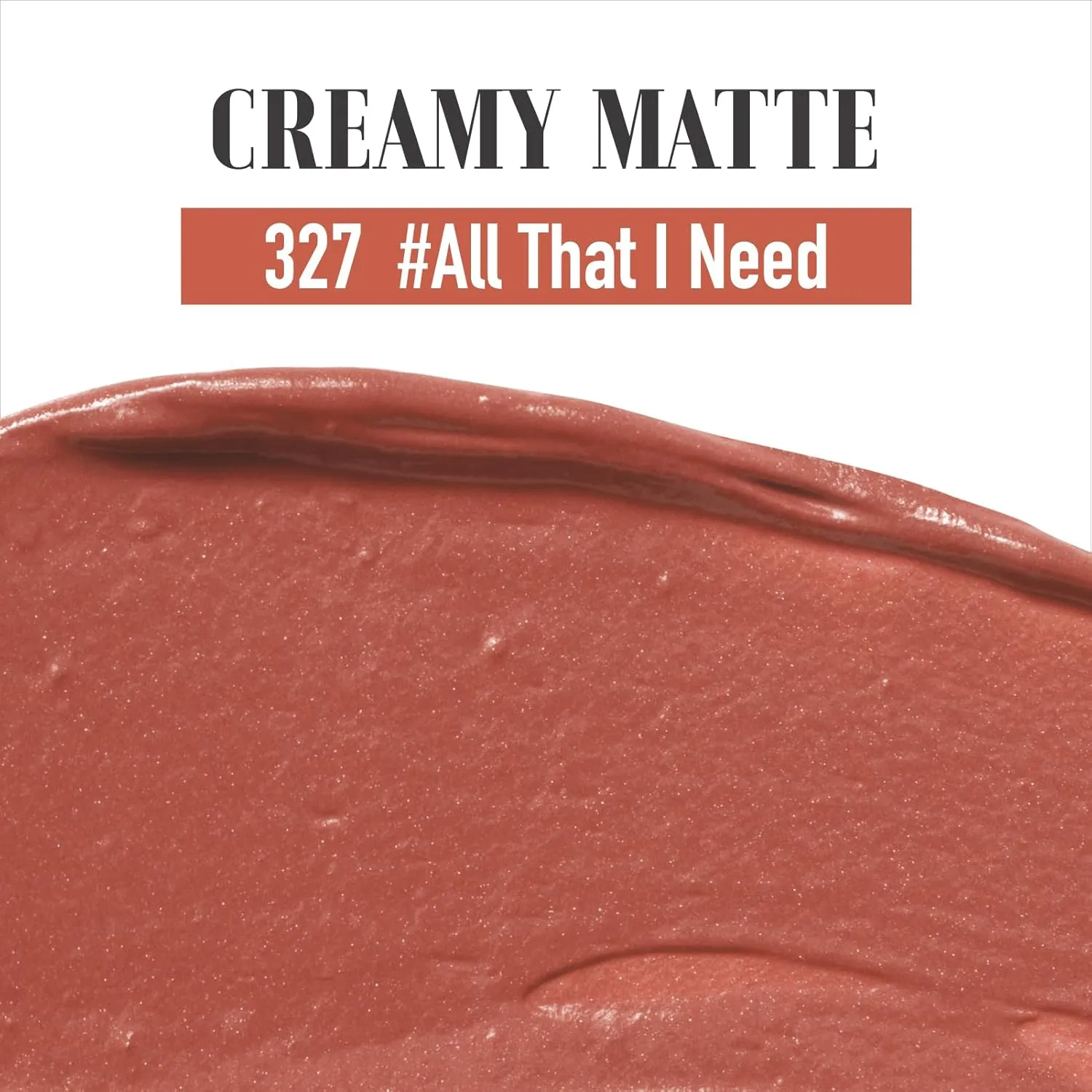 READY TO SHINE Matte Vegan Lipstick for Women, Smooth Moisturizing Creamy Finish, Luscious and Warm Orange Hue Lip Color, Vegan, CRUSH ON YOU (327 All That I Need)