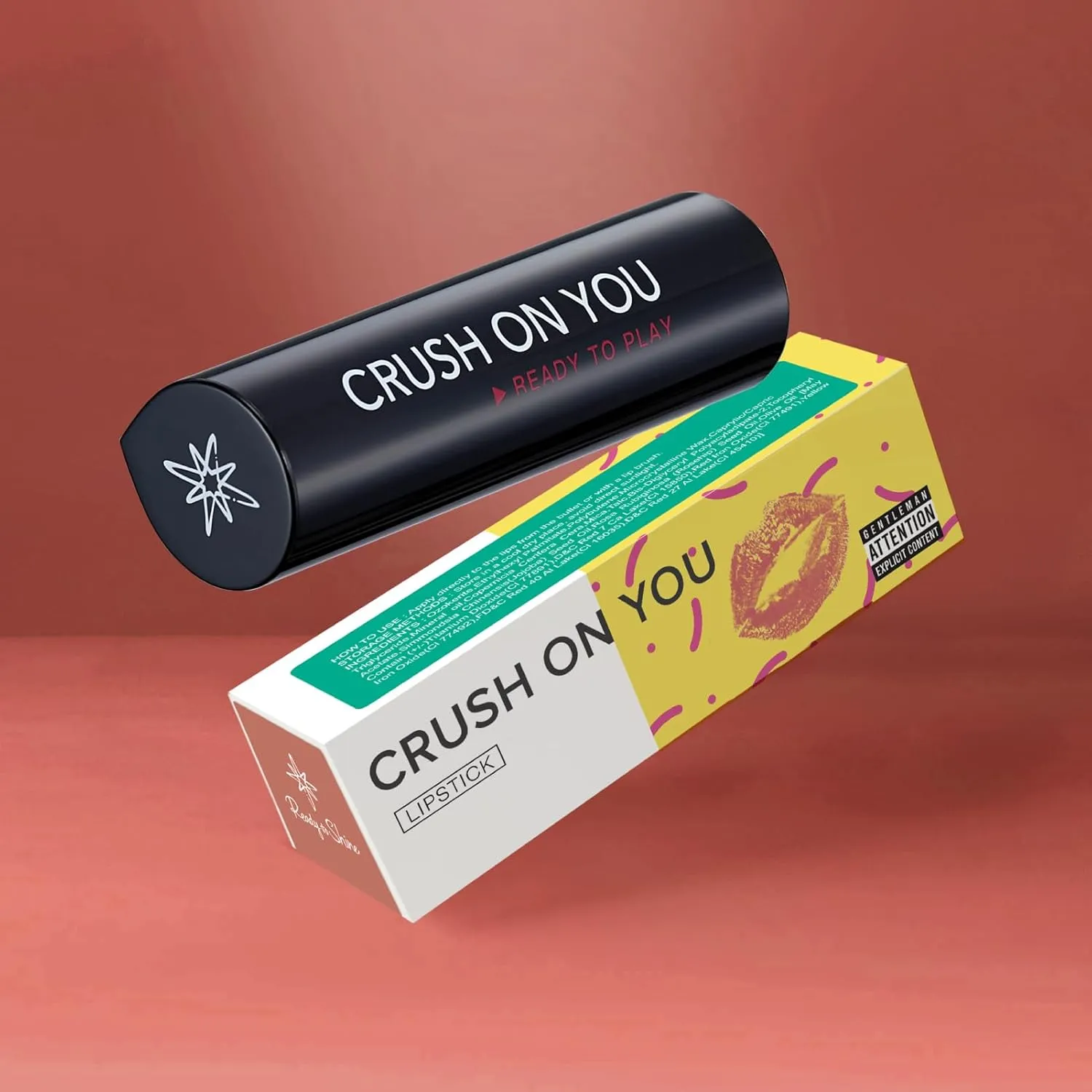 READY TO SHINE Matte Vegan Lipstick for Women, Smooth Moisturizing Creamy Finish, Luscious and Warm Orange Hue Lip Color, Vegan, CRUSH ON YOU (327 All That I Need)