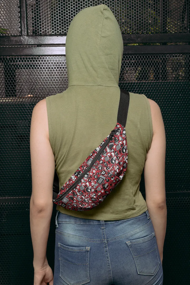 Red Anime Fanny Pack