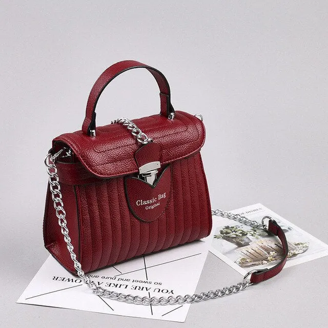 Red Slivery Bags