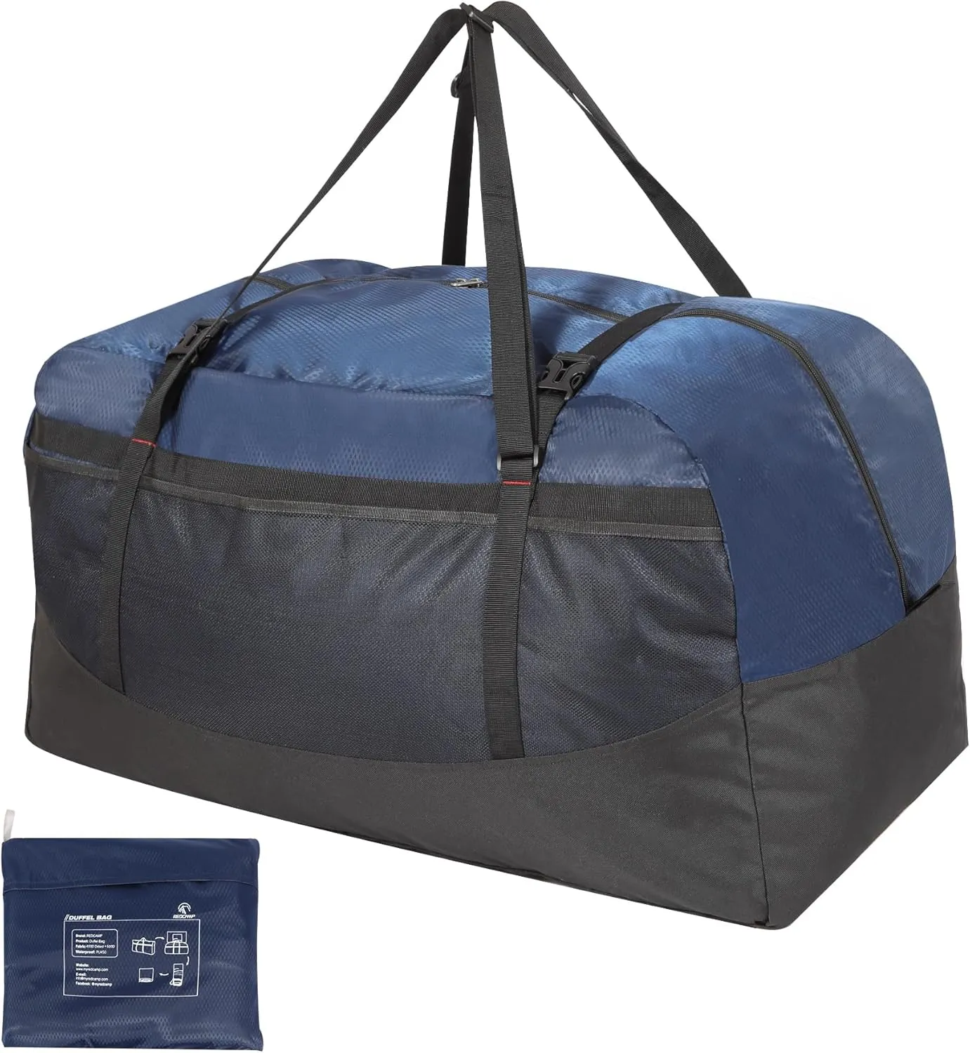 REDCAMP Foldable Travel Bag, Large Sports Bag, 75L/96L/100L, Lightweight Waterproof Tote Bag