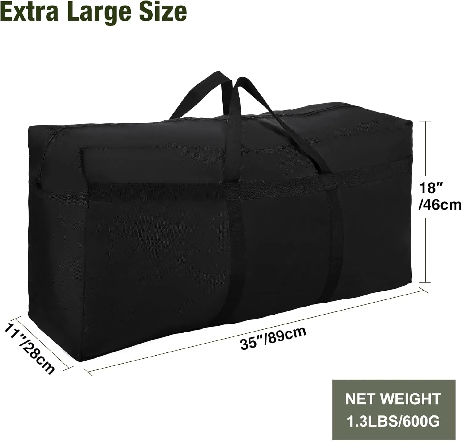 REDCAMP Foldable Travel Bag, Large Sports Bag, 75L/96L/100L, Lightweight Waterproof Tote Bag