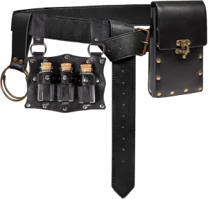 Renaissance Costume Accessories Casual Belt Pouch Fanny Pack Potion Bottle Skirt Hike Set Medieval Festival Halloween