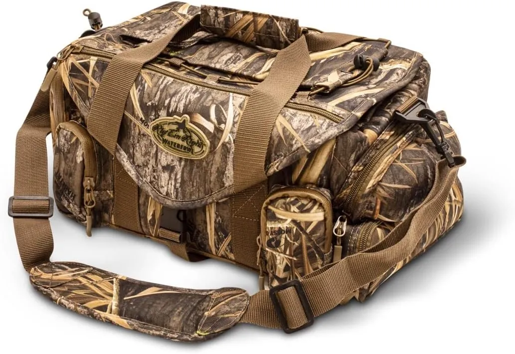 Rig'Em Right Waterfowl Standard Shell Shocker Duck Hunting Blind Bag with Sunglasses Case, Drink Holder, Ammo Compartment and More