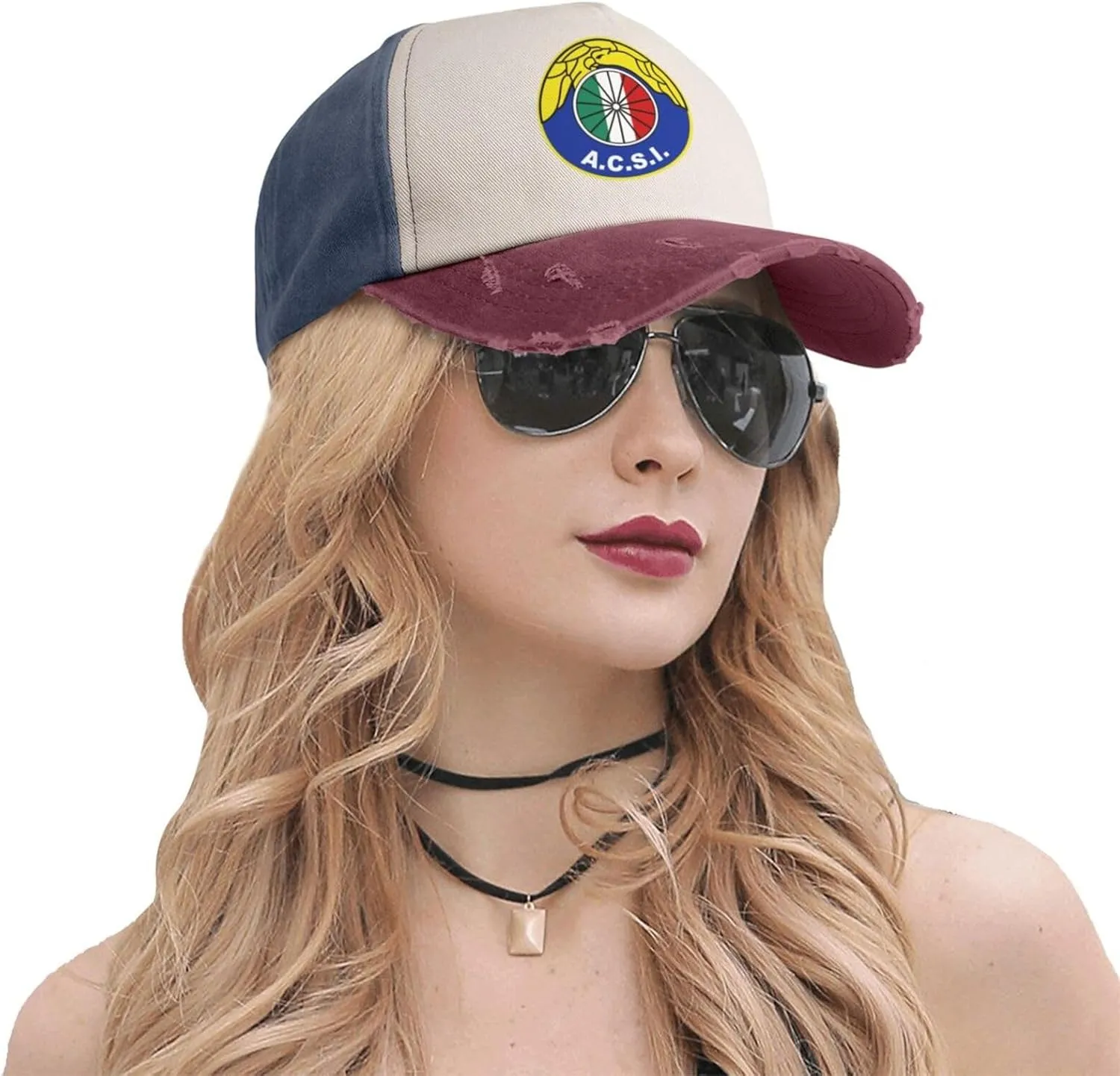 Rionegro Águilas Washed Cowboy Baseball Cap Denim Hat Snapback Hat Navy and Red Cap for Men Women