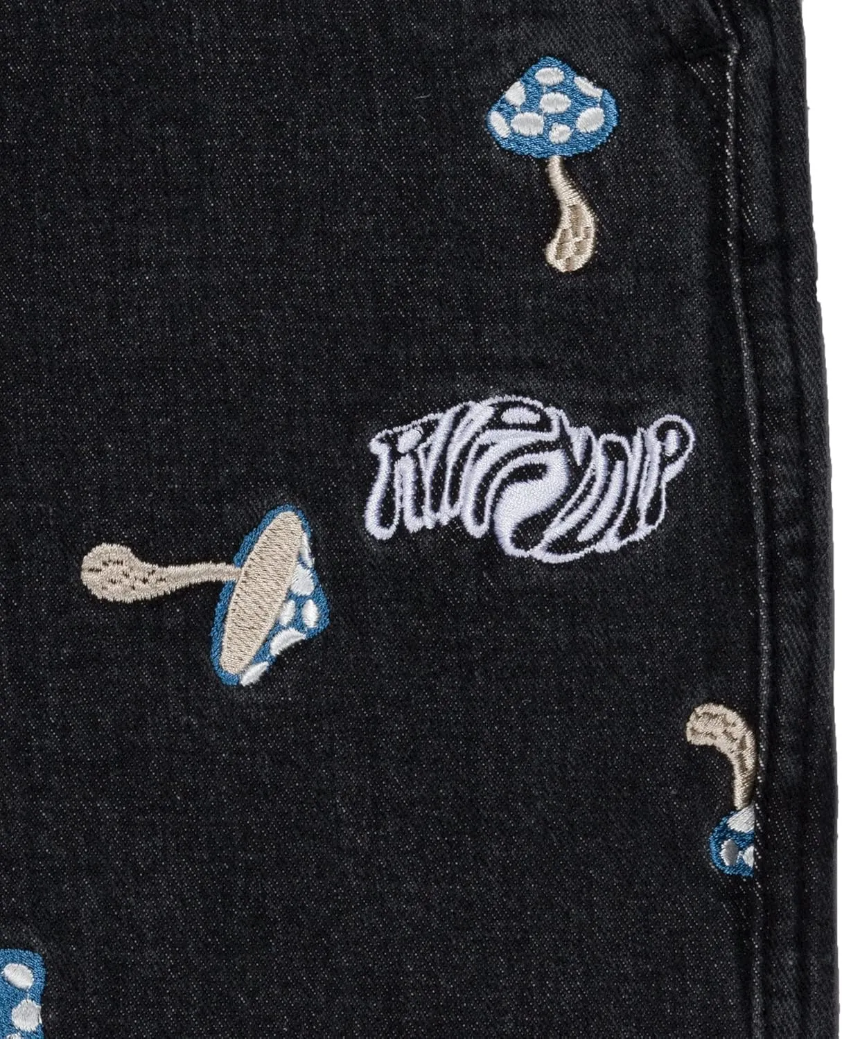RIPNDIP Euphoria Wide Leg Denim Pants (Black Wash)