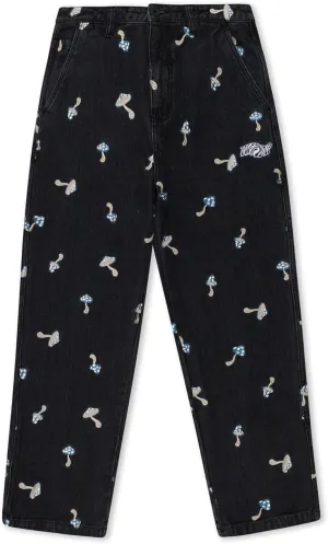 RIPNDIP Euphoria Wide Leg Denim Pants (Black Wash)