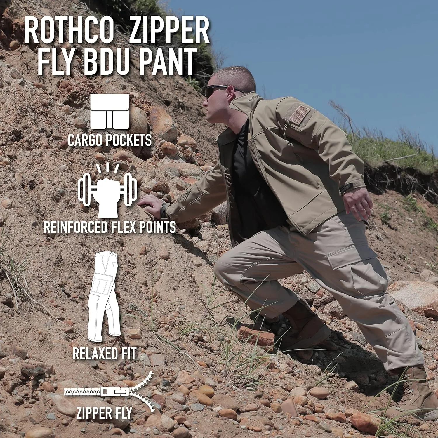 Rothco Relaxed Fit Zipper Fly BDU Pant