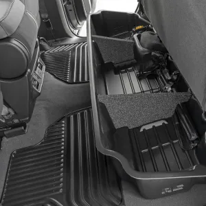 Rough Country Under Seat Storage for Chevy Silverado 1500 (2019-2025) & 2500HD/3500HD (2020-2025) Double Cab - Custom-Fit, Durable, Anti-Skid Thermoplastic