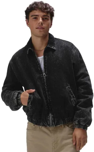 Rsq Mens Washed Cropped Denim Jacket