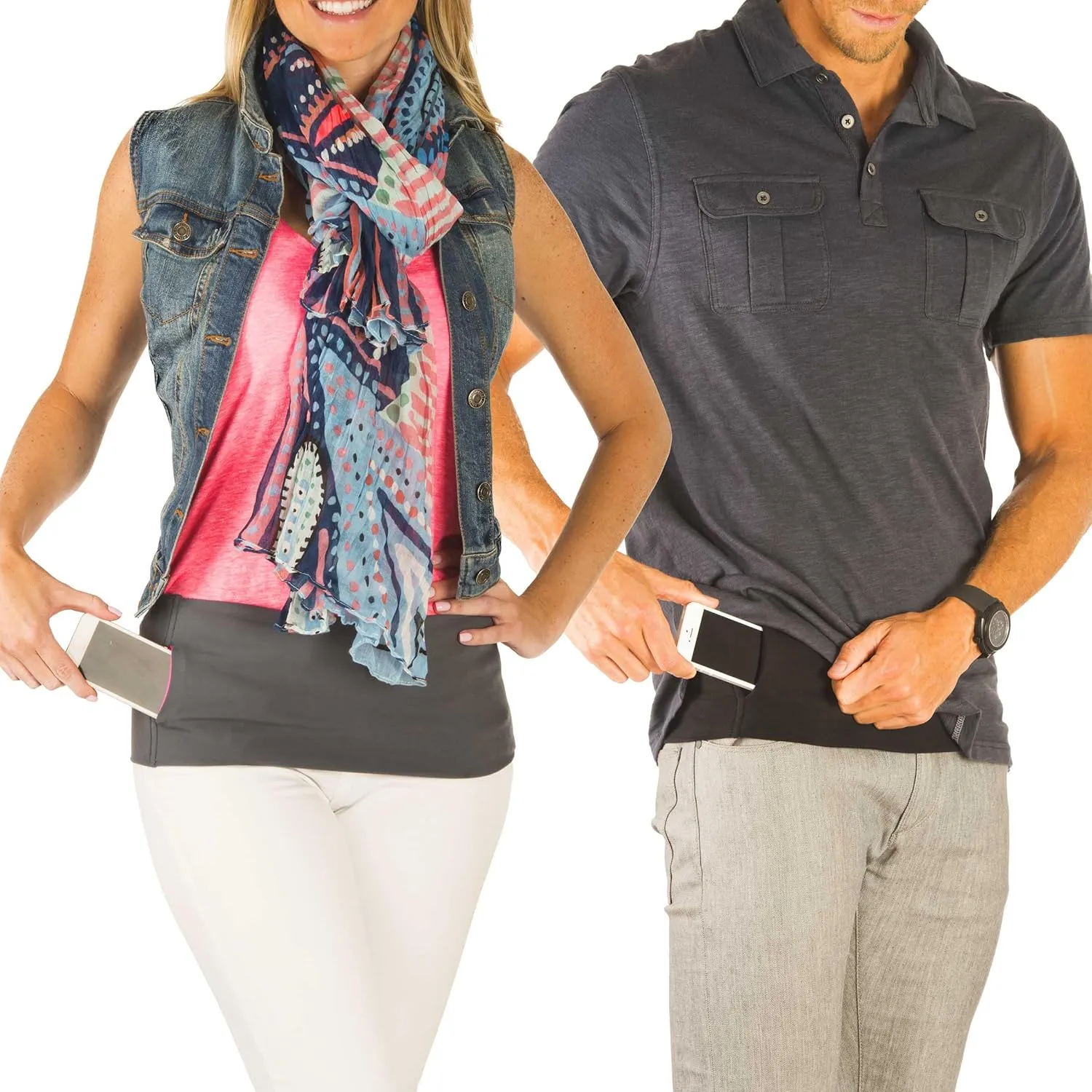 Running Belt/Fanny Pack for Fitness & Travel, Money Storage & More! Fits most current & older smartphones - Unisex Waist Band with Zippers (Men, Women & Youth). The TUBE® Waistband Official Product