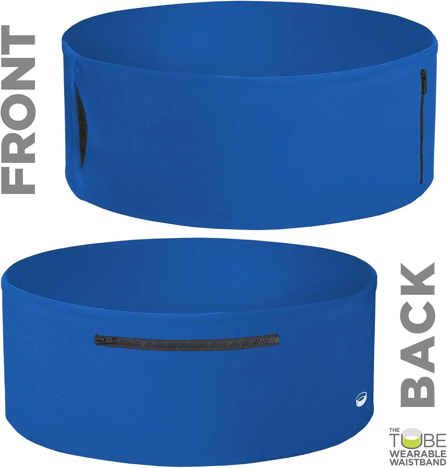 Running Belt/Fanny Pack for Fitness & Travel, Money Storage & More! Fits most current & older smartphones - Unisex Waist Band with Zippers (Men, Women & Youth). The TUBE® Waistband Official Product
