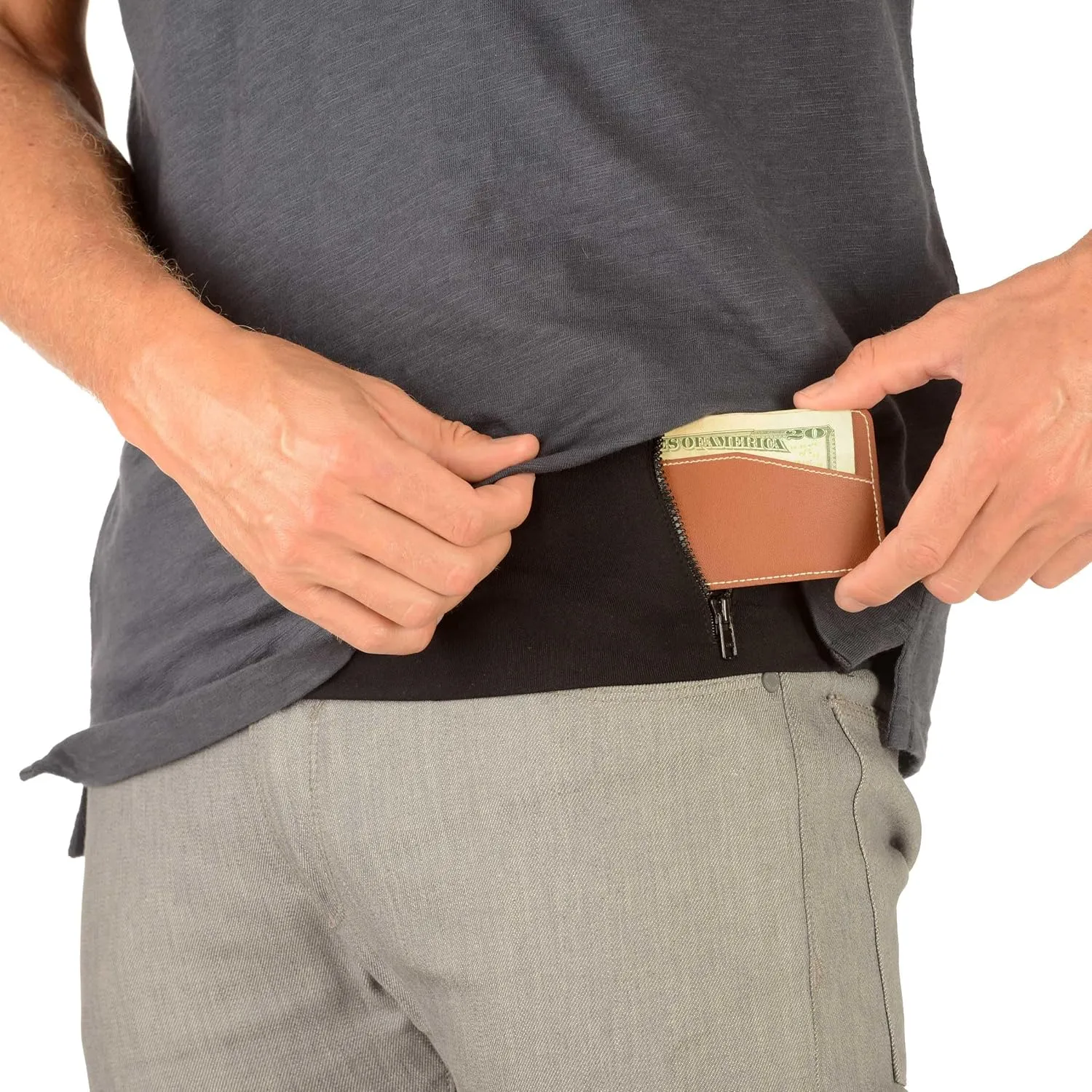 Running Belt/Fanny Pack for Fitness & Travel, Money Storage & More! Fits most current & older smartphones - Unisex Waist Band with Zippers (Men, Women & Youth). The TUBE® Waistband Official Product