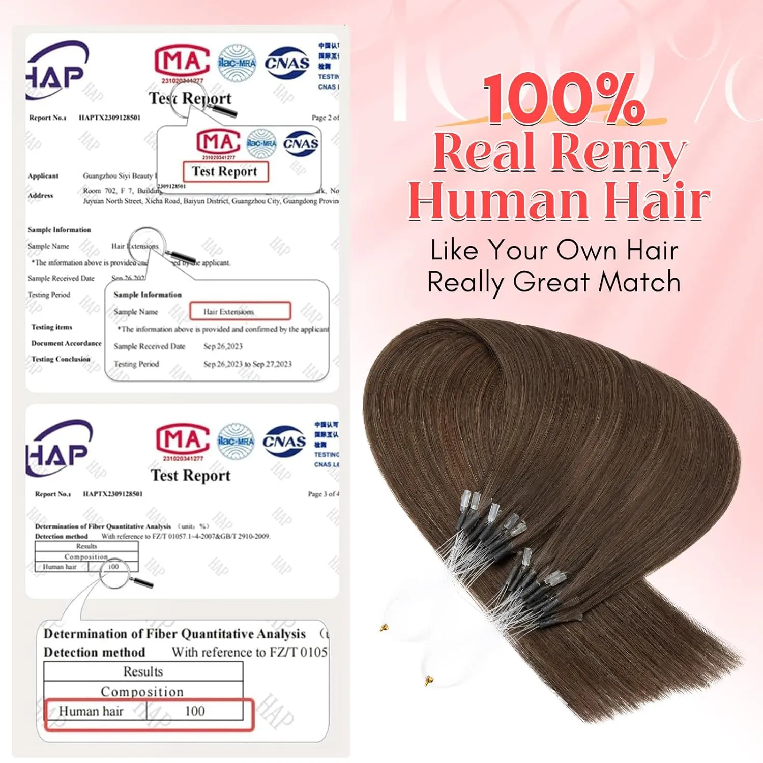 S-noilite U Tip Hair Extensions 100% Real Remy Human Hair Upgraded Micro Ring K Tip Extensions Pre Bonded Keratin Hair Extensions 50g/50 Stands 16 Inch Dark Brown
