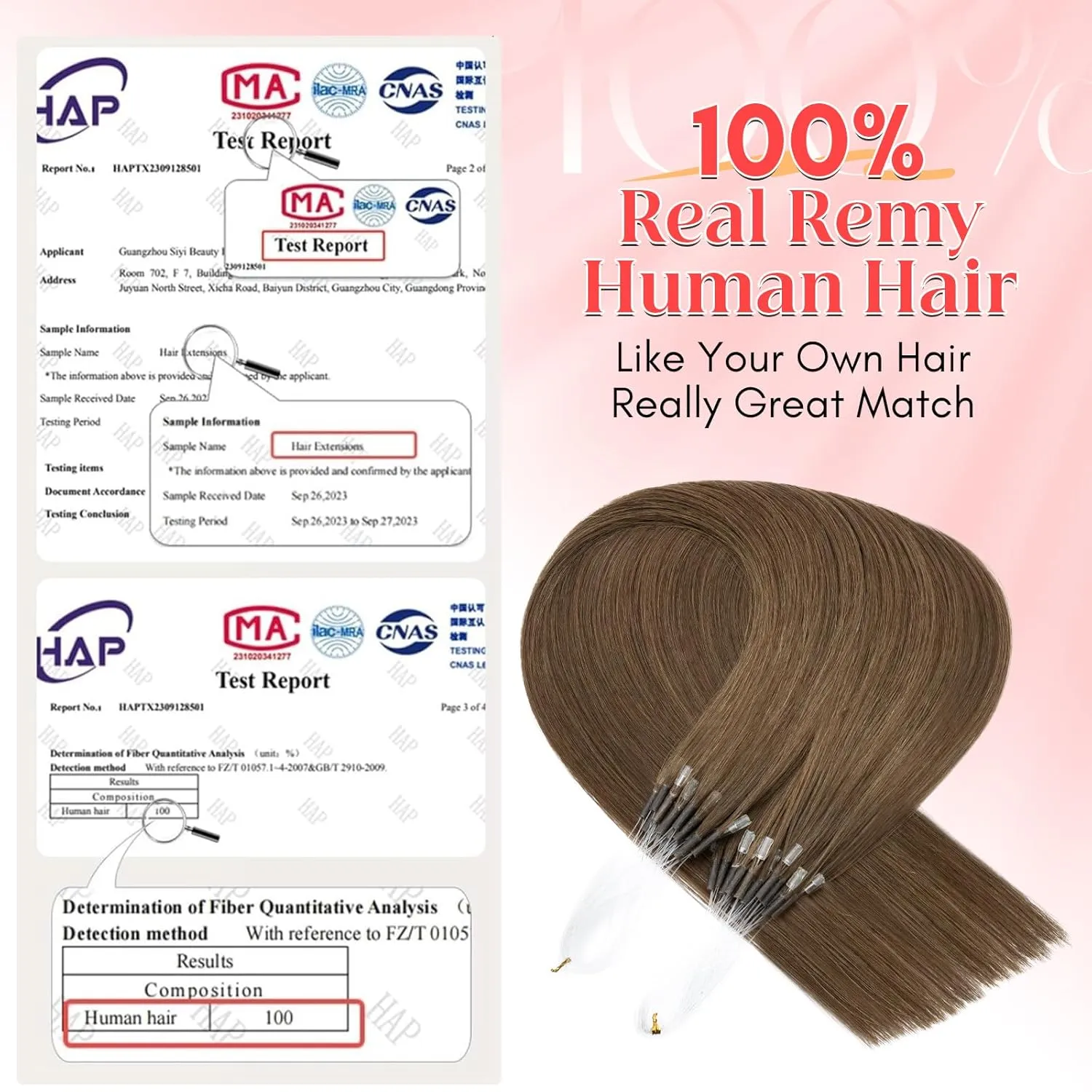 S-noilite U Tip Hair Extensions 100% Real Remy Human Hair Upgraded Micro Ring K Tip Extensions Pre Bonded Keratin Hair Extensions 50g/50 Stands 16 Inch Medium Brown