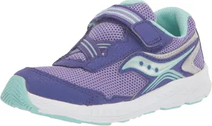 Saucony Ride 10 Jr Sneaker, Purple, 5.5 US Unisex Little Kid