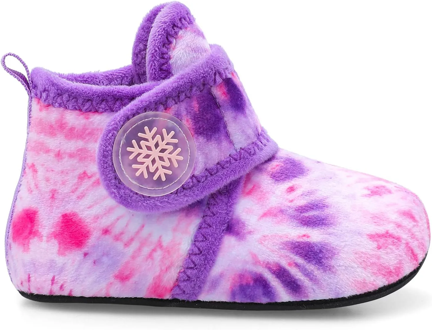 Scurtain Unisex Kids Toddler Slippers Socks Artificial Woolen Slippers with Non-slip Rubber Sole