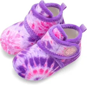 Scurtain Unisex Kids Toddler Slippers Socks Artificial Woolen Slippers with Non-slip Rubber Sole