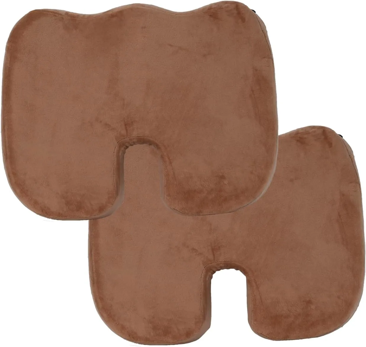 Seat Cushion Cover for ComfiLife Gel Enhanced Seat Cushion Soft Crystal Velvet Fabric Washable ComfiLife Cushion Protective Covers (Brown)