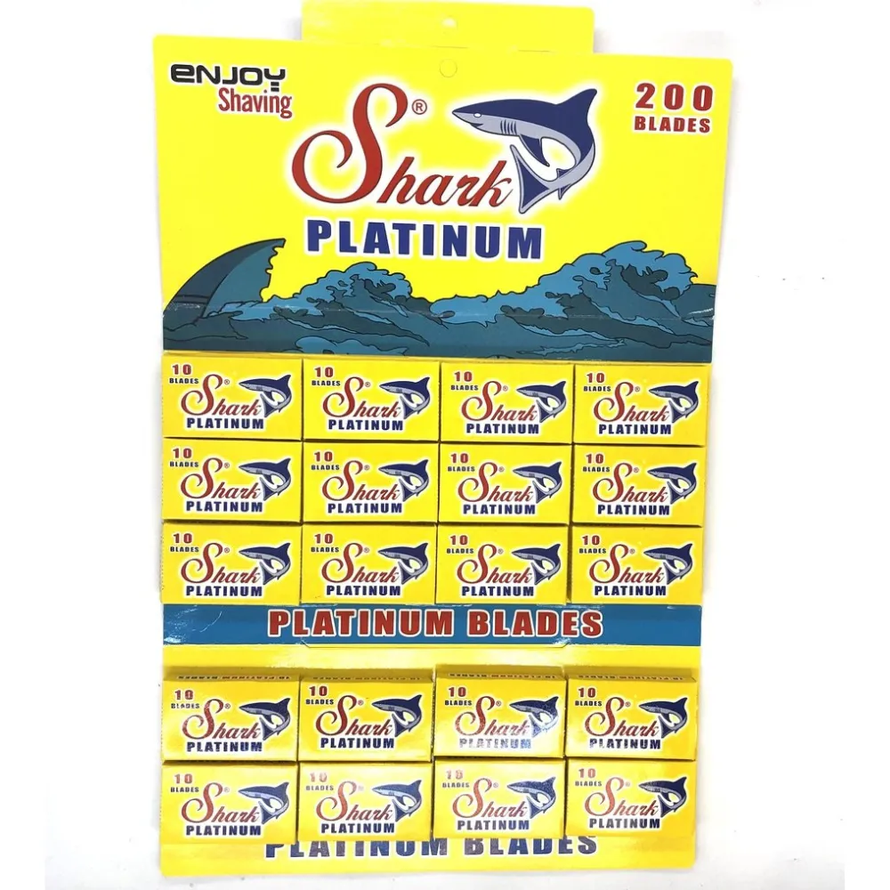 Shark Platinum Double Edge Blades - Pack of 200