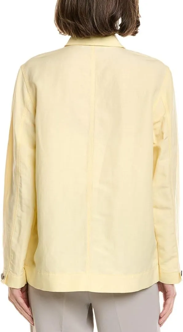 Shawl Collar Silk-Blend Jacket