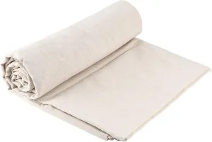 SHEUTSAN 60 Inch Wide by 4 Yard Long Natural Linen Needlework Fabric, Extra Large Plain Solid Color Linen Fabric Cloth by The Yard, for Garments, Crafts Making, Handmade Tablecloth, Home Decorations