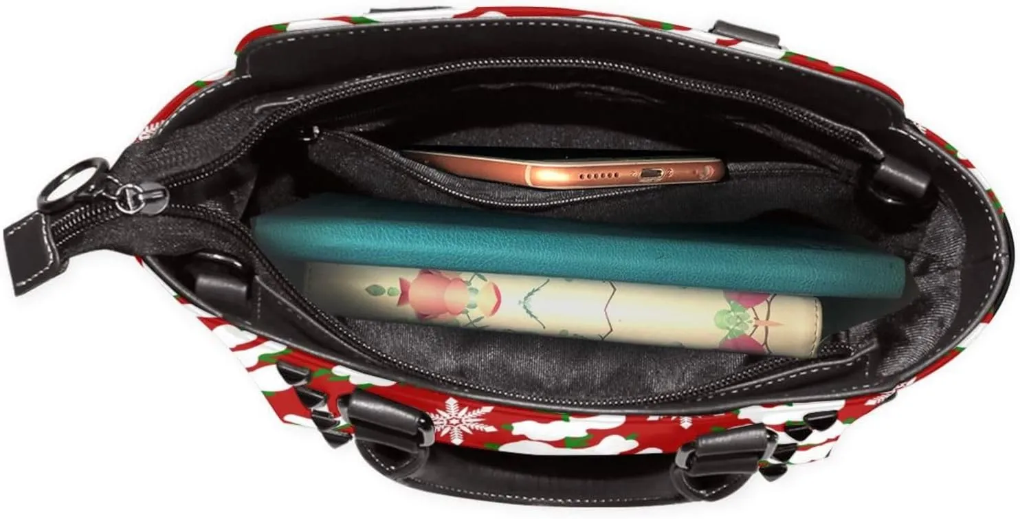 Shoulder Bag Beach PU Leather Studded Shoulder Bag Rivet Womens Clutch Bag for Christmas