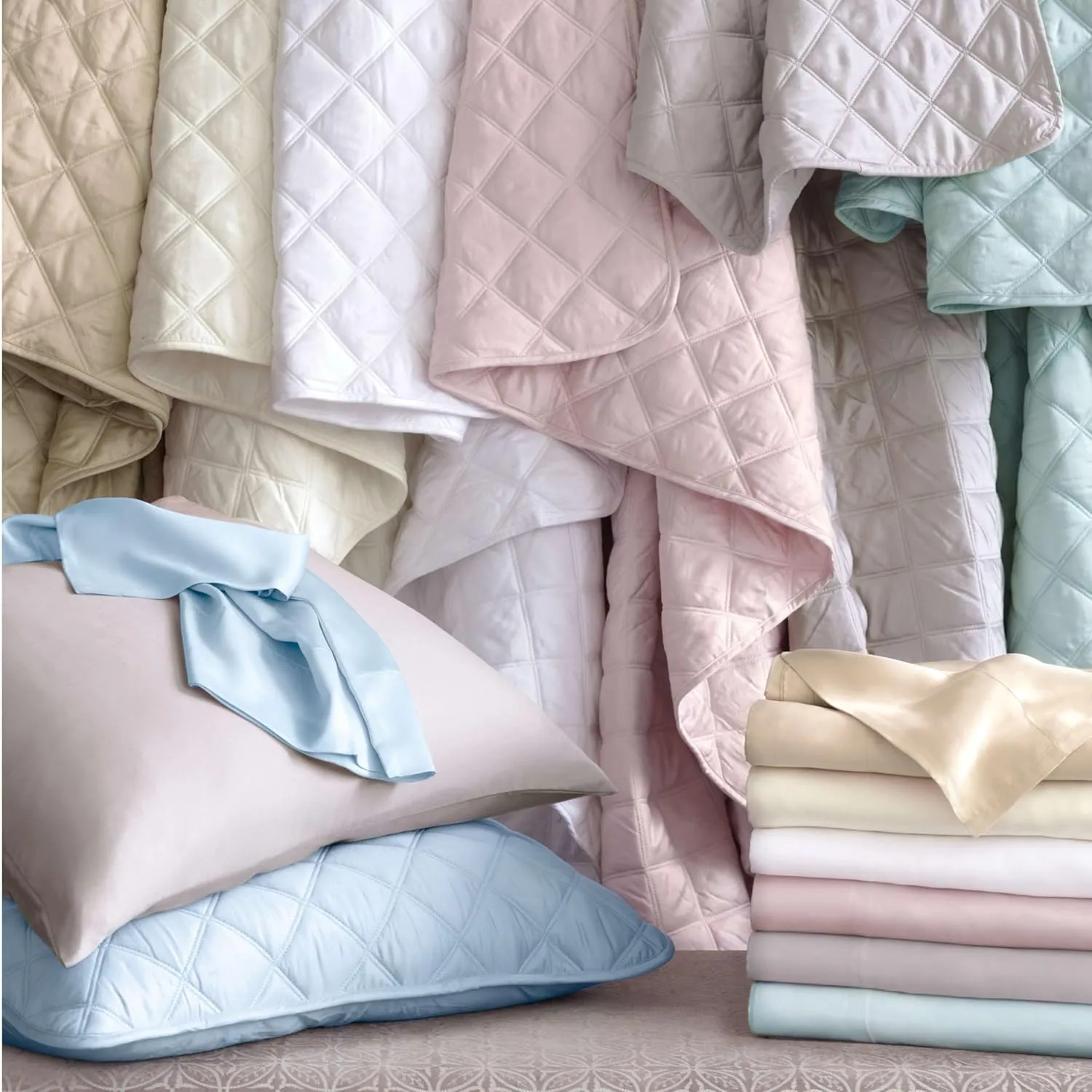 Silken Solid Grey Sheet Set, King Size, Grey Solid Pattern