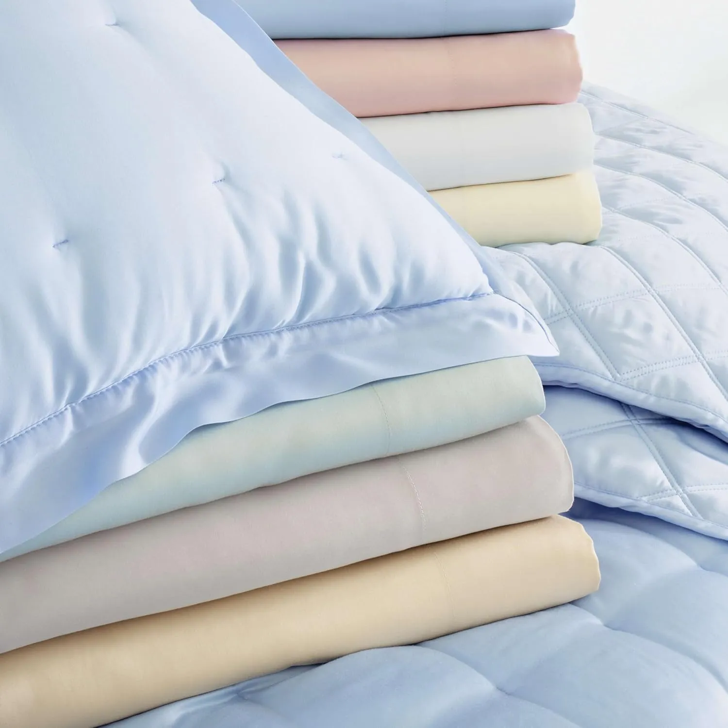 Silken Solid Ivory Sheet Set, King Size, Ivory Solid Pattern