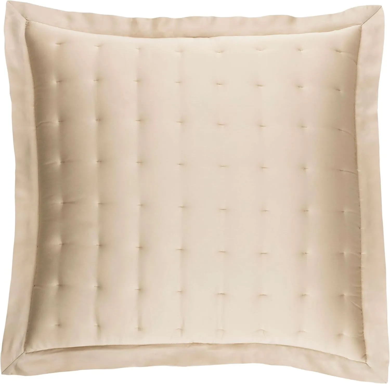 Silken Solid Sand Puff Sham, King Size, Neutral Solid Pattern