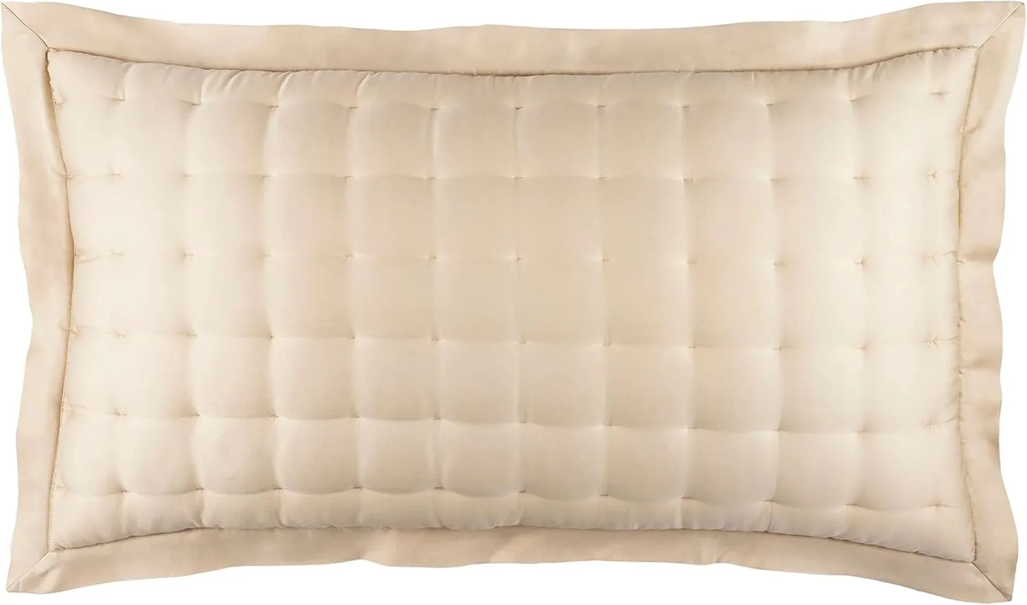 Silken Solid Sand Puff Sham, King Size, Neutral Solid Pattern