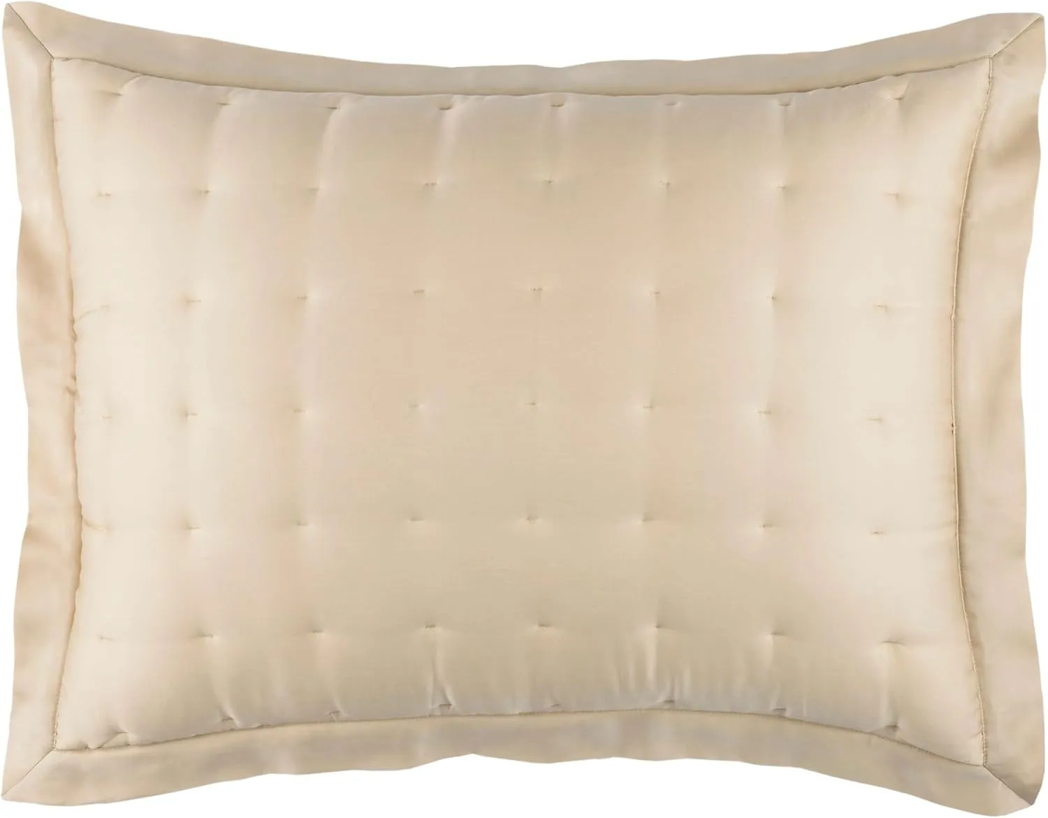 Silken Solid Sand Puff Sham, King Size, Neutral Solid Pattern